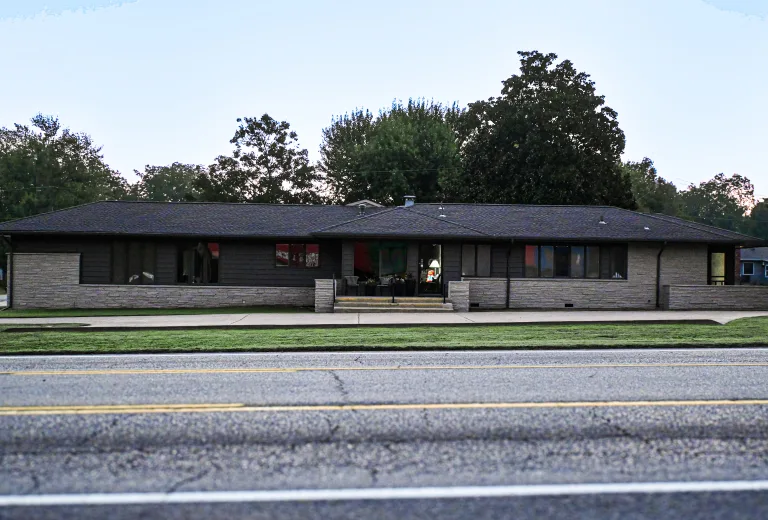 A smiling insurance agent